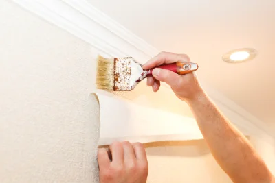 Pose de papier peint à Murlin — revêtements muraux et toiles de verre